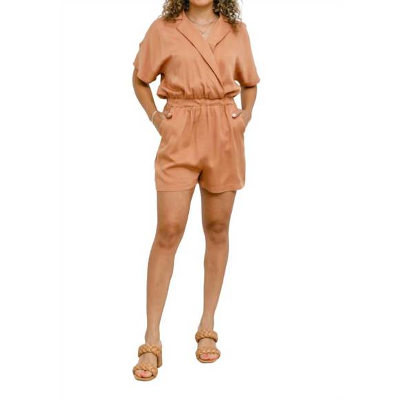 NEW MITTOSHOP midtown romper in caramel - Picture 1 of 3